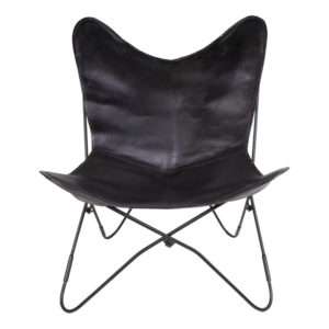 Colombo lænestol i sort læder