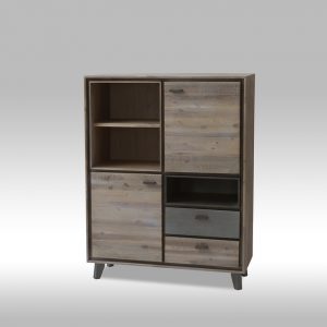 Malaga høj skænk i acacia træ