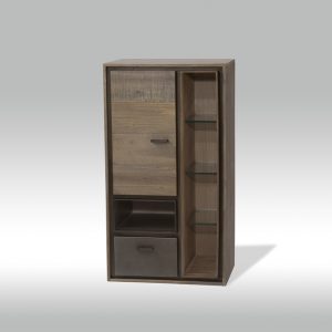 Malaga vitrine skab i acacia træ