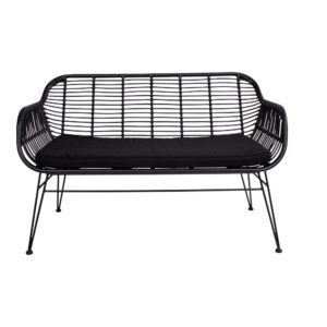 Trieste Sofa  - Sort polyrattan