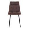 Mars Spisebordsstol - Mørkebrun microfiber stof