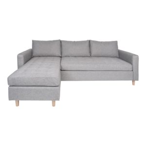 Firenze Chaiselong sofa Lys GRÅ stof