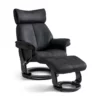 Recliner stol Toledo, sort micro fiber.